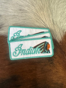 INDIAN TURQUOISE IRON ON PATCH