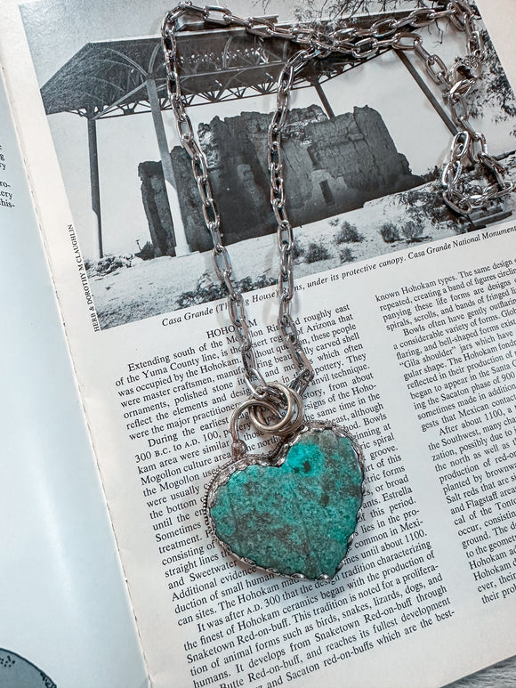 Chrysocollo Heart Pendant