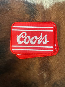 RED COORS IRON ON PATCH