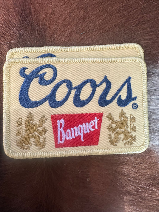 COORS BANQUET IRON ON PATCH