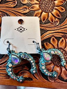 TURQUOISE RODEO PRINCESS EARRINGS