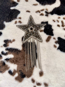 GRAY STAR IRON ON PATCH