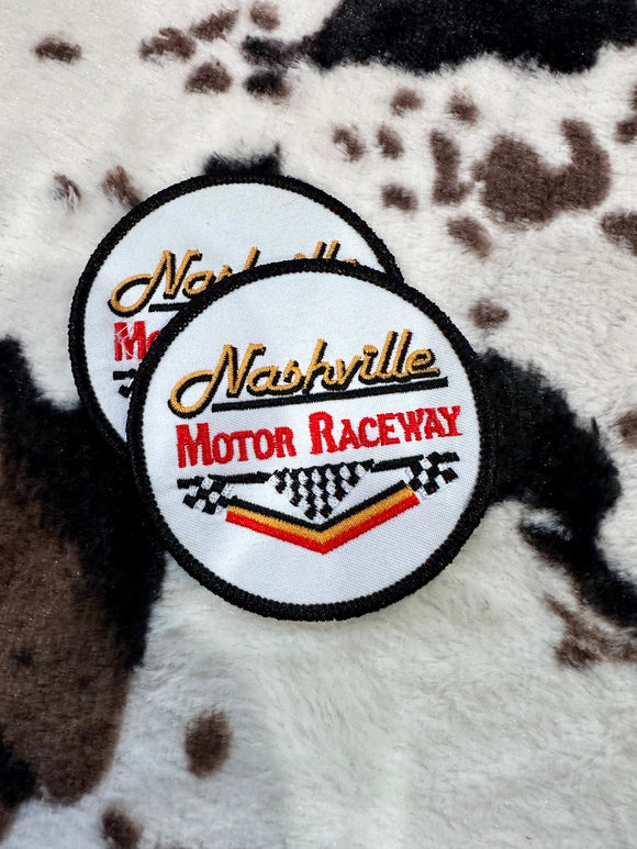 NASHVILLE MOTOR RACEWAY IRON ON PATCH