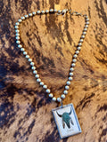 COW SKULL PRINT NECKLACE