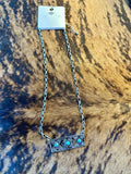 RECTANGLE TURQUOISE NECKLACE