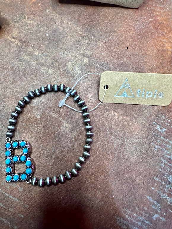 B INITIAL BRACELET