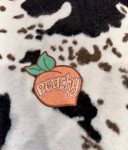 PEACHY IRON ON PATCH