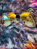 GOLD ON GOLD AVIATOR SUNGLASSES