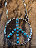 PEACE NECKLACE AND EARRING SET