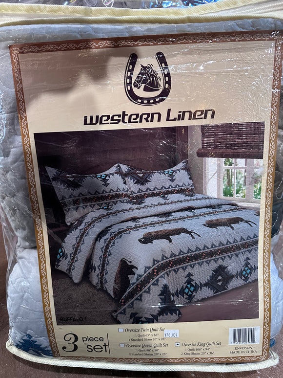 BUFFALO COMFORTER SET